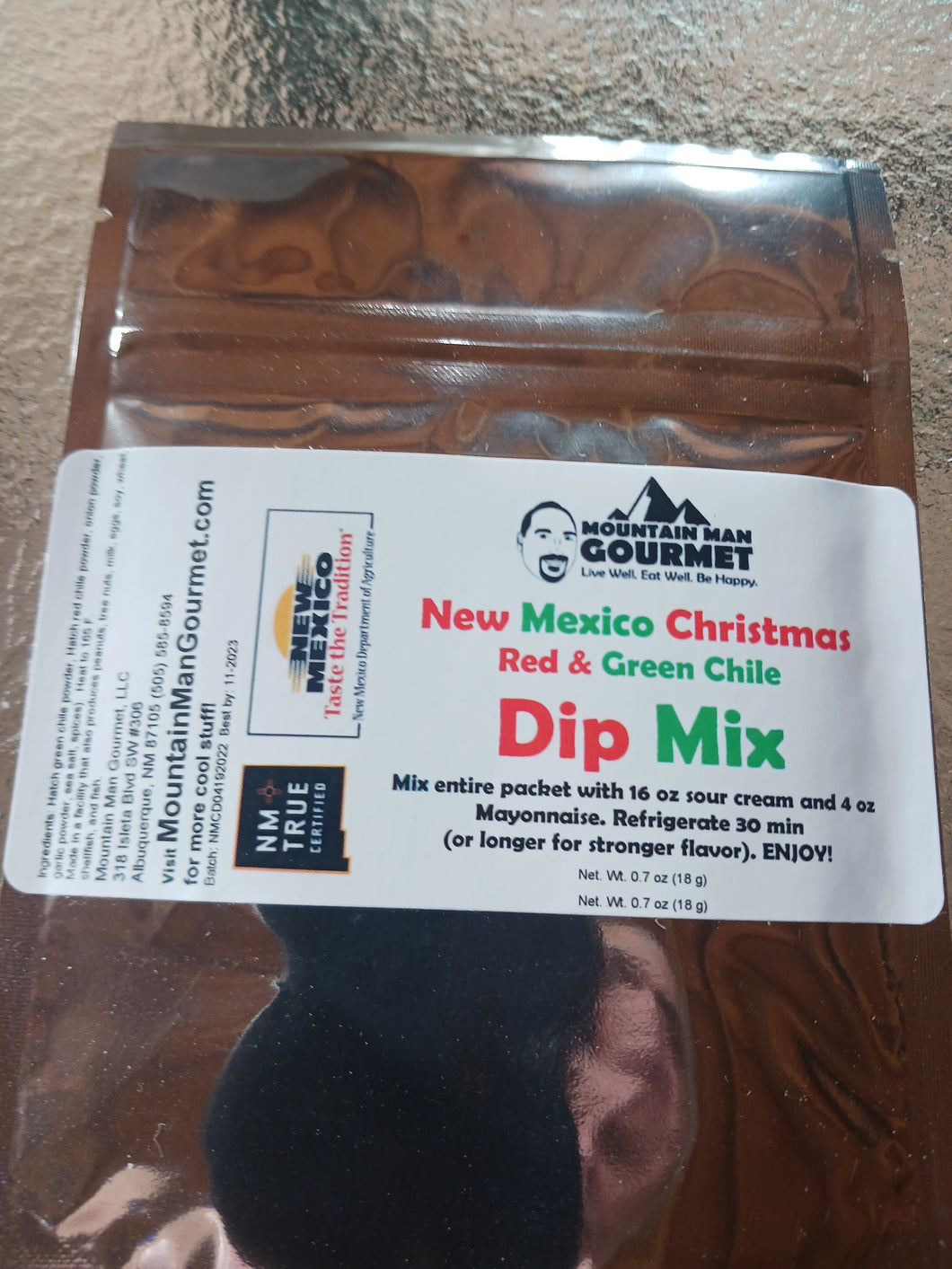 New Mexico Christmas (Red AND Green Chile) Dip Mix